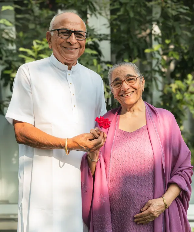 Elderly parents at home